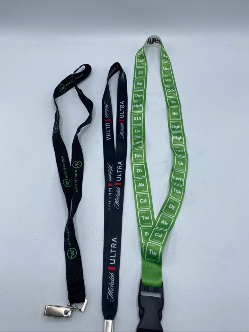 Cannabis Periodic Table Element Strain Herbs Michelob Ultra Dispensary Lanyards